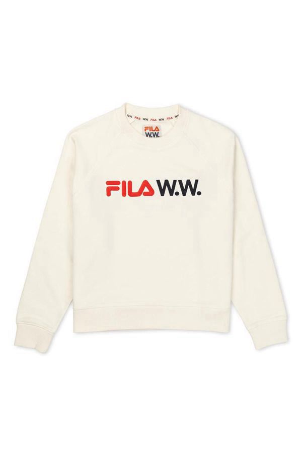 Fila Mikiny Damske Oranžové Tmavo - X Wood Wood Elena Crew Vypredaj - Slovakia 25901-FLAX